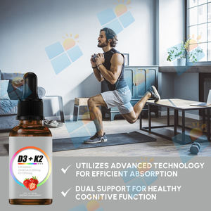 قطرات فيتامين د3 وك2 السائلة عالية الجودة OEM/ODM/OBM لدعم العظام والجهاز ومستويات الطاقة - Product Image 5