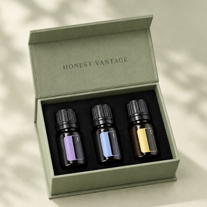 Caja de embalaje para kit de aceites esenciales con cierre magnético e inserto de espuma personalizado para set de masaje - Product Image 4
