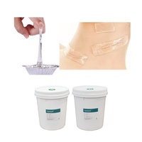 Caoutchouc de Silicone liquide hautement Transparent résistance à l'humidité cohésif doux Flexible femmes prothèse cicatrice poitrine autocollants