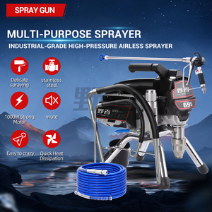 Pulvérisateur électrique professionnel sans air 695, 2200W, 20MPa, avec buse de 0,025 pouces pour peinture <span class=keywords><strong>antirouille</strong></span>, peinture marine, vernis transparent - Product Image 2
