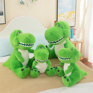 Nouvel Arrivage Peluche Tyrannosaurus Rex à dents saillantes en fausse fourrure, rembourrée en coton PP, grande taille, pour machine à griffes - Product Image 3