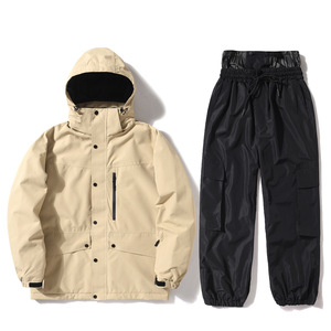 Combinaison de ski d'hiver pour hommes et femmes <span class=keywords><strong>Veste</strong></span> de neige imperméable et chaude Pantalon coupe-vent Outdoor Mountain Snowboard Wear Set Ski Outfit - Product Image 5
