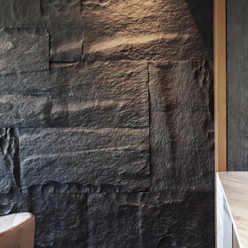 2024 PU đá tường bảng điều khiển trang trí nội thất PU văn hóa đá cho Bán Sỉ