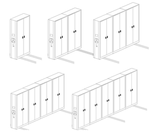 Armoire de rangement mobile en métal sur mesure de grande taille pour la gestion des dossiers, vente en gros d'usine - Product Image 3