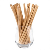 Pailles en bambou naturel lisses, sans éclats, de qualité alimentaire, réutilisables, écologiques, pour jus et bubble tea, vente en gros, personnalisables