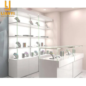 LY Luxury Vitrinas Watch Counter Jewelry Glass Showcase Shelves for Shop Display