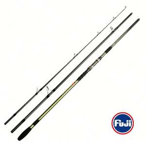 Caña de Pescar para Surfcasting de Fibra de Carbono de Alta Densidad, Súper Rígida y de Largo Alcance, de Tres Tramos, 4.5, 3.9, 4.2 Metros, para Pesca en Agua Salada, Venta al por Mayor - Product Image 1