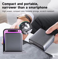 Cargador GaN de 140W 2026, Carga Rápida USB-C para Teléfono Móvil, Portátil y Escritorio, Adaptador con Enchufe Plegable, Pantalla Inteligente con Indicador de Temperatura