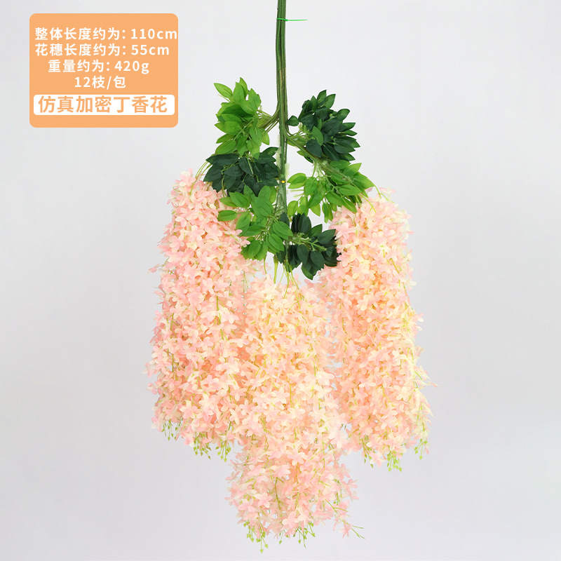 Encrypted six-leaf champagne color