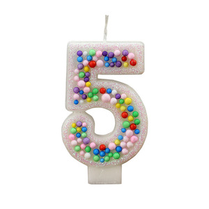 Creative Reusable Mini-Ball Design Birthday & Christmas Candles Numbers Cake <b>Toppers</b> & Decorative Accessories - Product Image 6