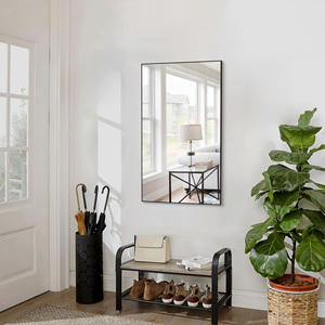 Beautme gương cho phòng tắm trên bồn rửa <span class=keywords><strong>40</strong></span> "<span class=keywords><strong>x</strong></span> 24" Gương Màu Đen cho phòng khách hiện đại tường gương cho trang điểm Vanity trang trại - Product Image 4