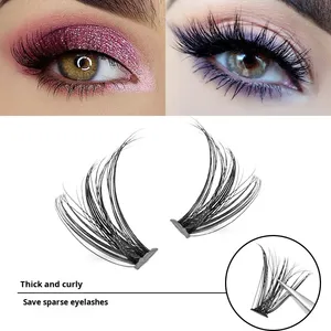 Hot bán 30D/40D Tóc tổng hợp Lông mi giả d-book cho ghép hỗn hợp dày phần lông mi giả hộp - Product Image 3