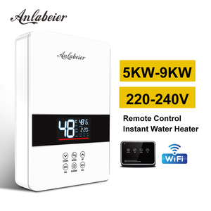 Chauffe-eau électrique instantané sans réservoir 3000-6000W, élément chauffant en acier inoxydable, contrôle intelligent par application, température constante - Product Image 2