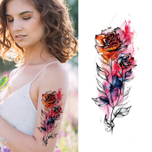 Pegatinas de Tatuajes Temporales Coloridas para Niñas, Calcomanías de Papel con Diseño de Pecas para Decoración Festiva, Uso Profesional en Arte Corporal - Product Image 1