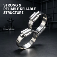 Collier de serrage double ligne robuste en acier galvanisé finition zinc, réglable et personnalisable, 29 mm, avec support ODM/OEM