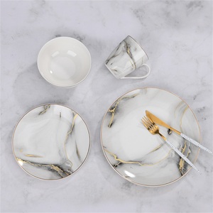 <span class=keywords><strong>Service</strong></span> de table en marbre réutilisable, bon marché, 24 pièces, 50 52 pièces, 60 pièces, 72 86, 100 pièces, <span class=keywords><strong>service</strong></span> de table - Product Image 4