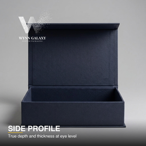 Solid Color Magnetic Flip Gift <b>Box</b> Custom Logo Rigid Cardboard Packaging <b>Box</b> for Birthday Christmas <b>Bridesmaid</b> <b>Proposal</b> - Product Image 3