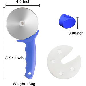 Tagliapizza Professionale con Rotella in Acciaio Inossidabile, Affilato e Liscio, con Impugnatura Antiscivolo Facile da Impugnare - Product Image 3