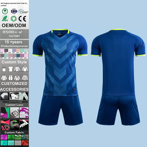 Hızlı Kuruyan Nefes Alabilen Yazlık Kısa Kollu Dijital Baskılı Profesyonel Takım Futbol Forması - Product Image 3