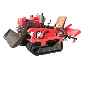 Crawler remote control rotary cultivator diesel farm cultivator 25HP