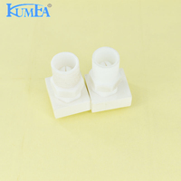KUMEA 1/4JAC-PTFE Siphon Buse à jet plat atomisant à deux fluides en PTFE Matériau PTFE SUF1-PTFE+M22-PTFE