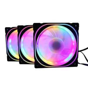 Hot Selling Product RGB Colorful LED Light PC 120mm Computer Gaming Case Fan cooler fan pc cpu