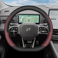 Housse de volant en cuir véritable au toucher doux, style sportif, adaptée au modèle 2025 Jetour X90 CDM X90 Plus Pro.