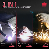 YEESTECH 205A Nouveau Poste à souder TIG 205P avec fonction pulsée, grand écran LED, capacités Stick/DC/Pulse, double tension 220V