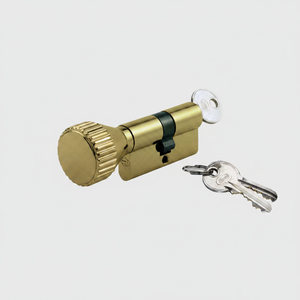 Serratura a Cilindro in Ottone Modello Italiano 60mm Backset 35X31 216Kd3531 con 3 Chiavi - Product Image 2