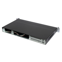 Casing Server Mini ITX 1U, Kedalaman 250mm, Panel Aluminium, Chassis Server Industri
