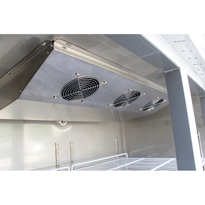 <span class=keywords><strong>Frigorifero</strong></span> Verticale Commerciale in Acciaio Inox <span class=keywords><strong>con</strong></span> Doppia Porta, Raffreddamento Superiore e Inferiore, Controllo Digitale, <span class=keywords><strong>Congelatore</strong></span> Verticale <span class=keywords><strong>con</strong></span> Ruote - Product Image 3