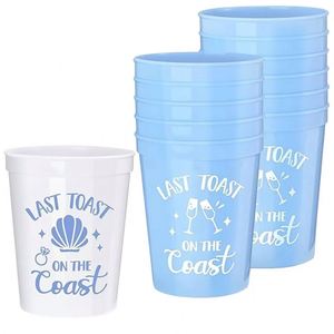Gobelets incassables Frost Flex pour les invités de mariage, gobelets en plastique rigide personnalisés pour les souvenirs de fête de fiançailles - Product Image 6