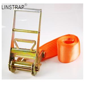 Tali Pengikat Barang Polyester Liniu 4-inci 10 Ton dengan Pengait Ganda, Pegangan Aluminium, Kapasitas Beban 1200kg - Product Image 1