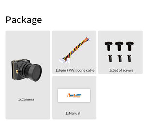 Caméra RunCam Phoenix2 Pro 1500TVL 128 degrés FOV, qualité d'image améliorée par la technologie Starlight, caméra FPV pour drone de course FPV RC, quadricoptère - Product Image 6