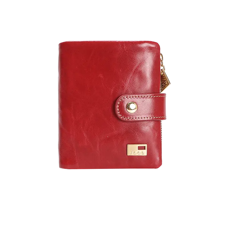 Portafoglio con tasca con bottoni portamonete hardware portafoglio rosso pochette borse a tracolla per donna borsa a tracolla portafoglio in pelle