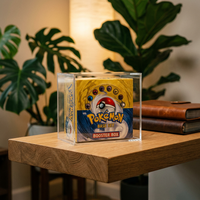 Boîtier de protection magnétique en acrylique transparent pour ETB - Boîte sur mesure avec protection UV pour Black Bolt et objets de collection TCG