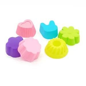 Online Top Seller new trending popular products Hot Selling Good Quality Silicone Biscuit Candy Cake Molds Baking Cups