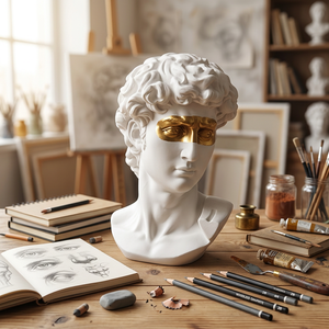 <span class=keywords><strong>Statua</strong></span> Classica Greca di <span class=keywords><strong>David</strong></span> in Resina Bianca per Arredamento Casa e Ufficio - Product Image 1