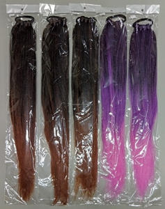 WP18 26 "100g Coletas Extensión <span class=keywords><strong>de</strong></span> cola <span class=keywords><strong>de</strong></span> caballo Ombre Trenzas <span class=keywords><strong>de</strong></span> <span class=keywords><strong>boxeo</strong></span> Envoltura alrededor <span class=keywords><strong>de</strong></span> la cola del moño con banda <span class=keywords><strong>de</strong></span> goma <span class=keywords><strong>Anillo</strong></span> para el cabello Trenza - Product Image 6