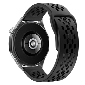 <span class=keywords><strong>Bracelet</strong></span> de montre intelligente de luxe respirant avec trous de 18 mm, 20 mm, 22 mm, <span class=keywords><strong>bracelet</strong></span> de remplacement en caoutchouc plat pour <span class=keywords><strong>Samsung</strong></span> NEW <span class=keywords><strong>Smartwatch</strong></span> - Product Image 4