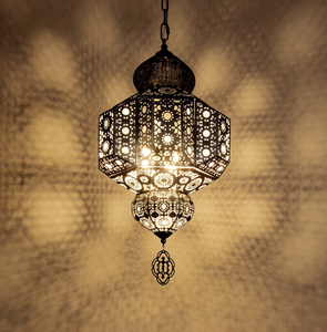 Caractéristiques de l'Asie du Sud-Est exotique rétro chambre salon restaurant hôtel <span class=keywords><strong>lit</strong></span> et b bar club creux sculpté lustre - Product Image 3