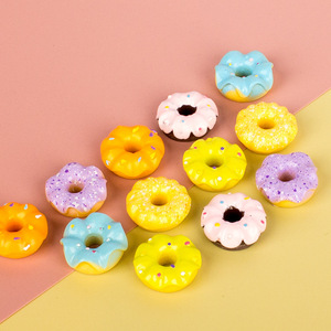 Accesorios de resina con forma de donuts para fundas de teléfono, horquillas, llaveros, decoración del hogar, cabujones de resina, artesanías de arcilla personalizadas, resina para decoración - Product Image 3
