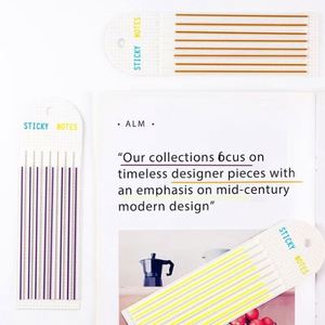 Colorful Striped Sticky Notes Index Flags Memo <b>Pads</b> Office School High Quality Self-Adhesive Marking Stickers Organizing - Product Image 4