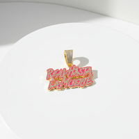 YJ10-6979 Nouveau collier pour homme de style hip-hop européen et américain, avec pendentif lettre anglaise personnalisé
