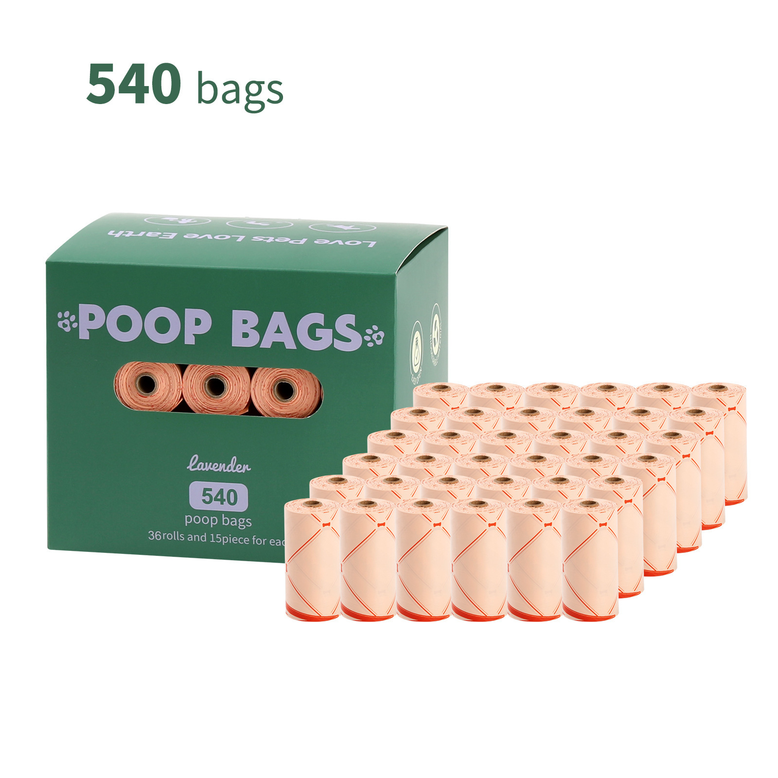 En boîte de 36 rouleaux