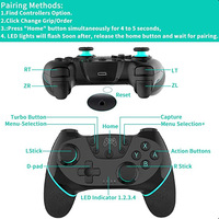 Manette de jeu sans fil BT Pro pour Nintendo Switch Pro, joystick de jeu, joypad