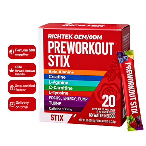 Cân bằng công thức thiết kế không đường và hương vị tự nhiên với vitamin và khoáng chất cao cấp lớp Pre Workout bột - Product Image 1