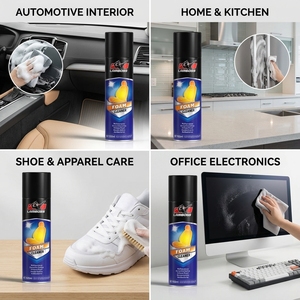 Nettoyant mousse pour l'intérieur des voitures LAMBOSS et spray multi-usages pour sièges en cuir, tableau de bord, pneus, dégraissant pour moteur - Product Image 2