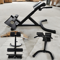 VIGFIT Banc de musculation réglable multi-angles pour la maison, chaise romaine pliable pour l'entraînement abdominal et du tronc, et extension dorsale