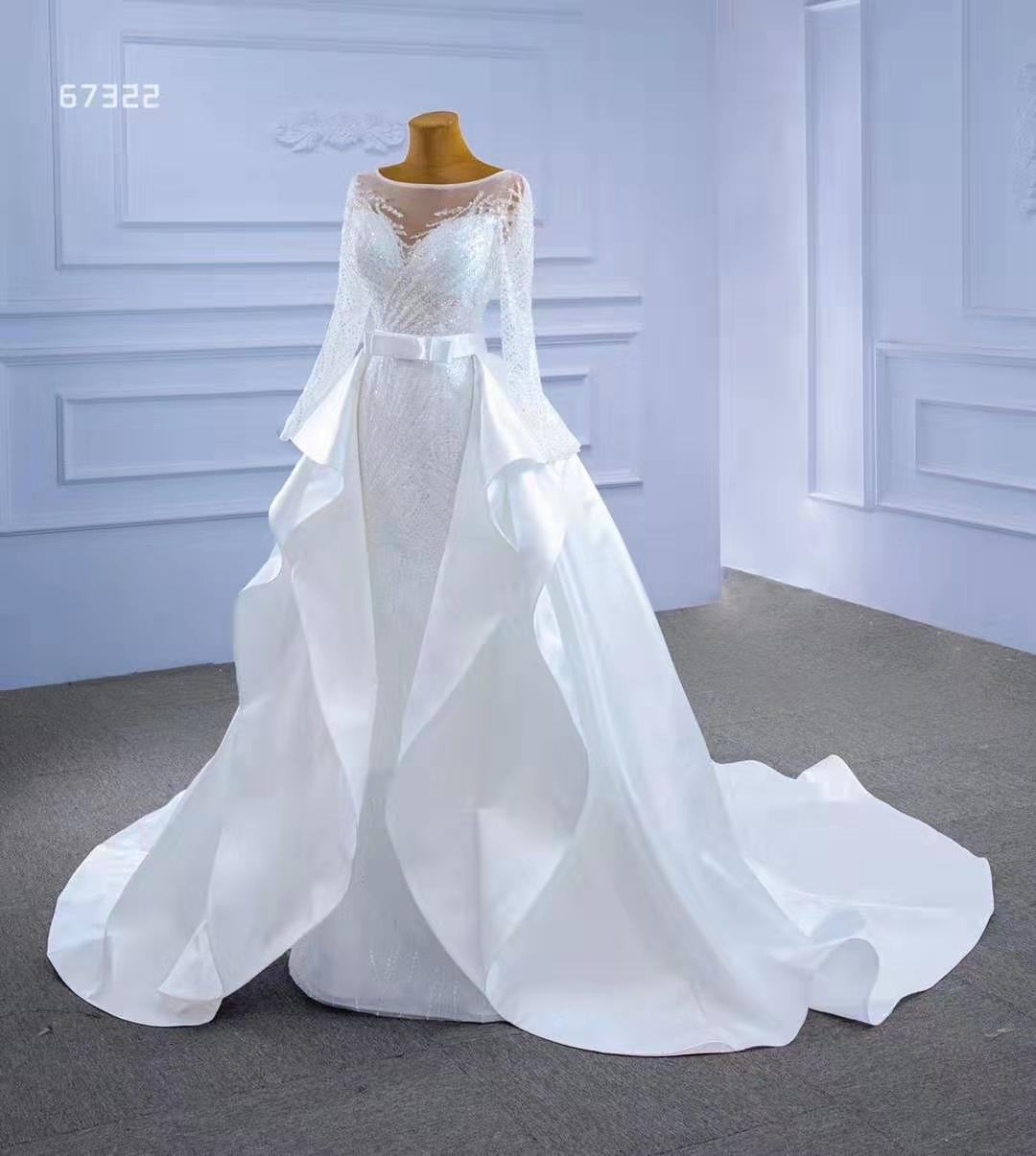 wedding dress boat neck